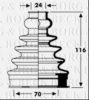 BORG & BECK BCB2796 Bellow, driveshaft